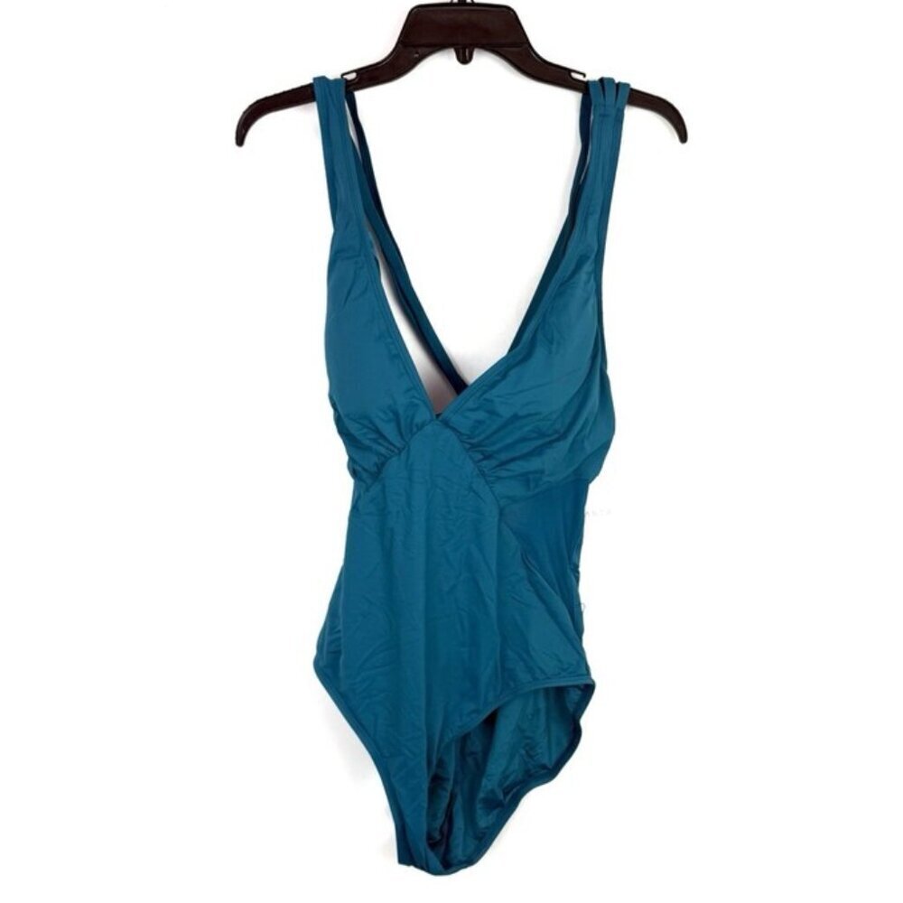 La Blanca Women’s Blue One Piece Swimsuit Size 16